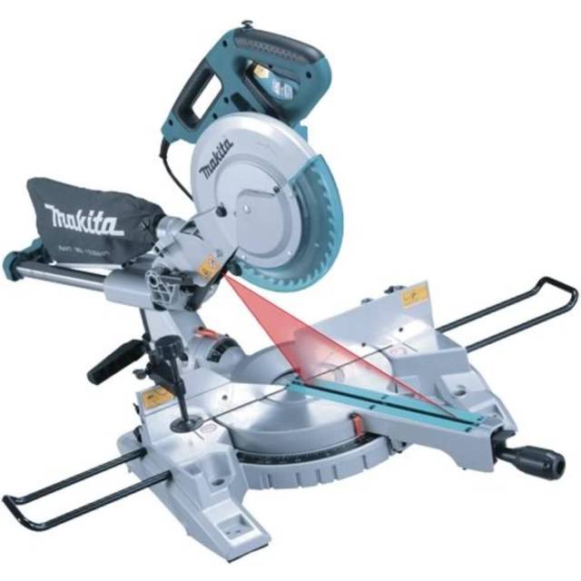 "Makita LS1018L 260mm 10"" Slide Compound Mitre Saw 110v Laser MPN Inc Blade"