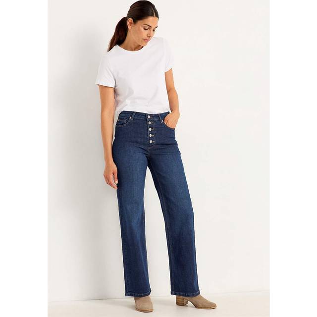 Stretchjeans med hög midja