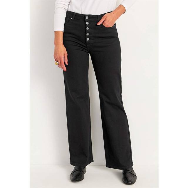 Stretchjeans med hög midja