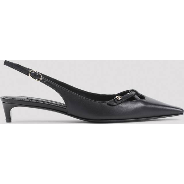 Dolce & Gabbana DG Logo Leather Slingback Pump