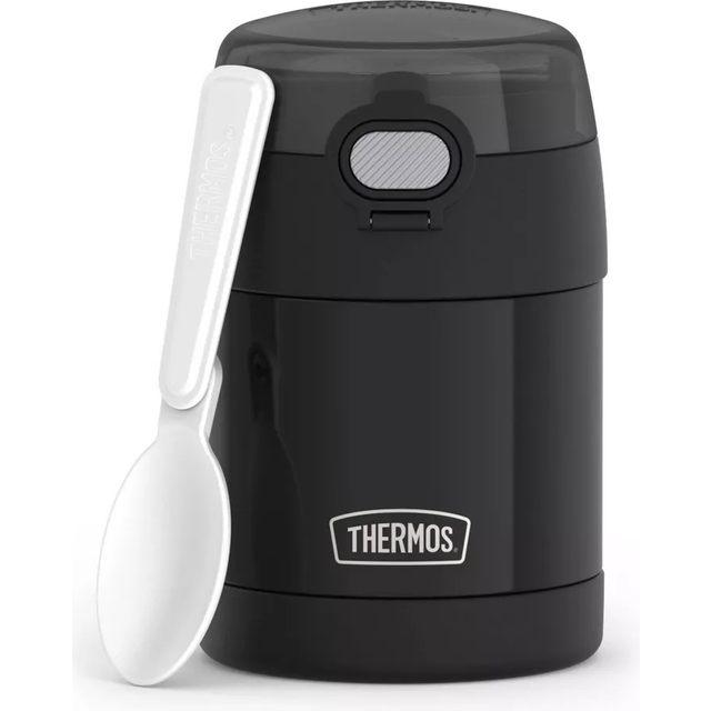THERMOS FUNTAINER 10 Ounce Stainless Steel Vacuum Insulated Kids Food Jar with Spoon  Teal
