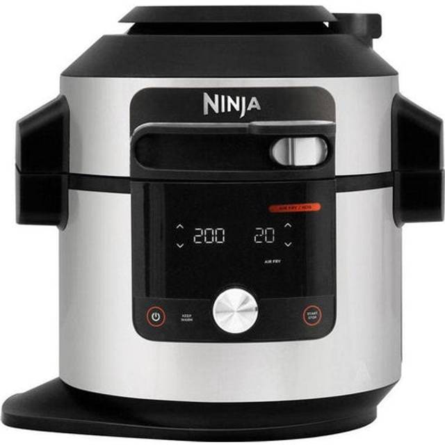 Ninja Foodi MAX 15-in-1 SmartLid Multi-Cooker 7.5L [OL750UK] Smart Cook System, Digital Cooking Probe, Electric Pressure Cooker, Air Fryer, new/box damaged