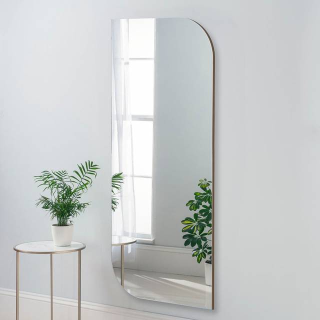 Yearn Mirrors Large Irregular Mirror Gold, Gold