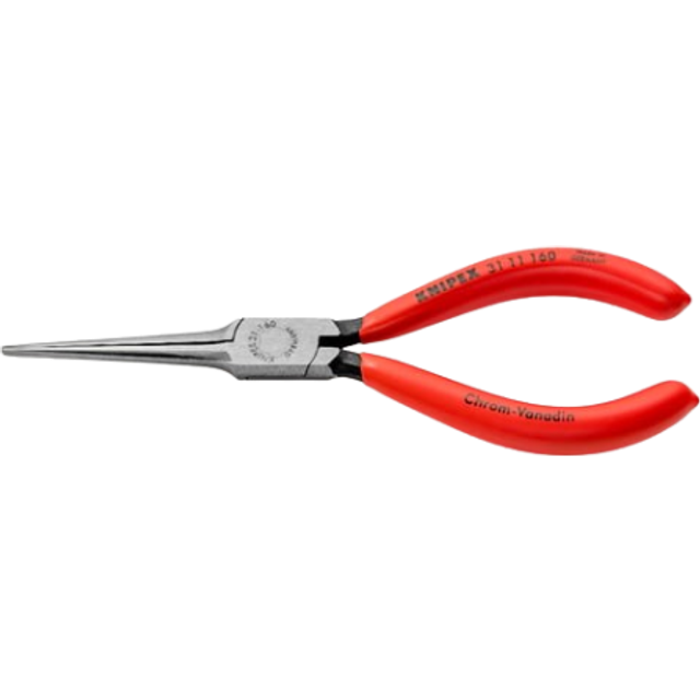 Knipex Griptång (Nåltång) svart, försedd med korrosionsskydd, med plastöverdrag 160 mm (SB-kort/blister) 31 11 160 SB