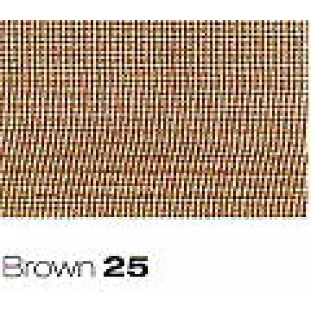 Berisfords 15mm Super Sheer Organza Ribbon - 25 Brown - per metre
