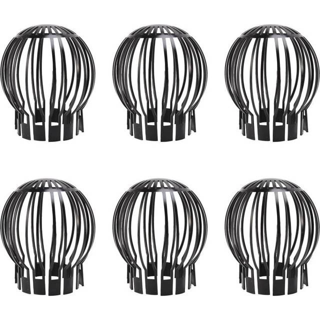6PCS Gutter Guard Downspouts Filter Strainer Preventing Leaf Debris Branches Roof Moss From Clogging the Pipes