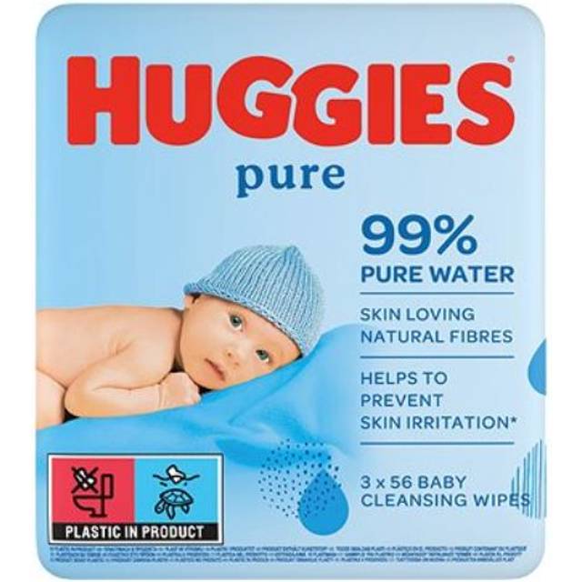 Huggies Pure Rengöringsservetter 3x56 st.