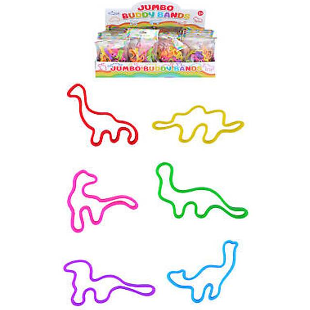6 Jumbo Dinosaur Buddy Bands