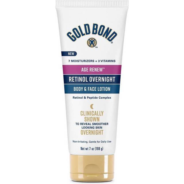 Gold Bond Age Renew Retinol Overnight Body & Face Lotion  With Retinol & Peptide Complex  7 oz.