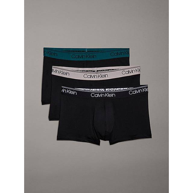 Calvin Klein Three-Pack Micro Stretch-Jersey Low Rise Trunks - XL - Multi