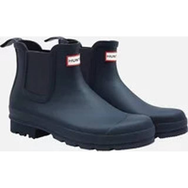 (12 UK, Navy) Hunter Mens Original Chelsea Boots