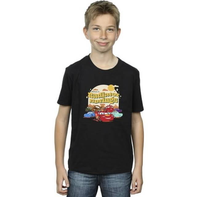 (9-11 Years, Black) Disney Boys Cars Radiator Springs Group T-Shirt