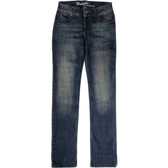 Wrangler Womens Straight Boot Leg Jeans - Blue Cotton - Size 20 UK