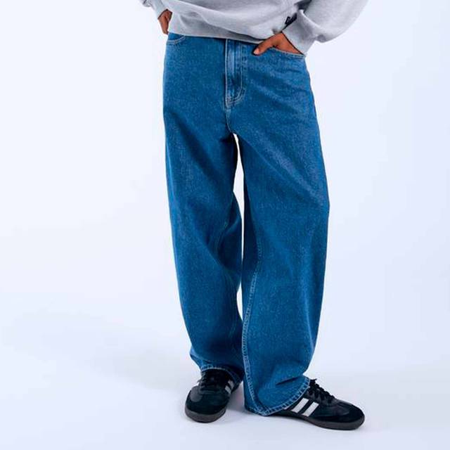 Dr Denim – Kobe – Baggy jeans med mellanljus stentvätt-Blå