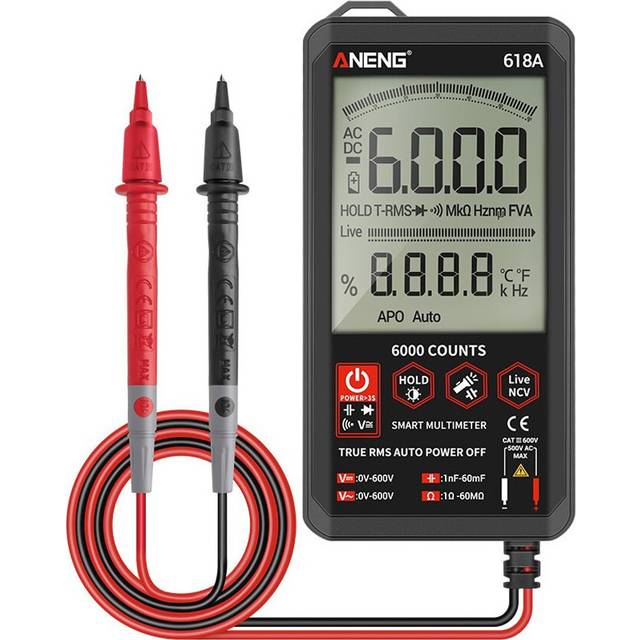 New ANENG 618A Digital Multimeter Professional Smart Touch DC Analog True RMS Auto Tester Capacitor NCV Testers Meter