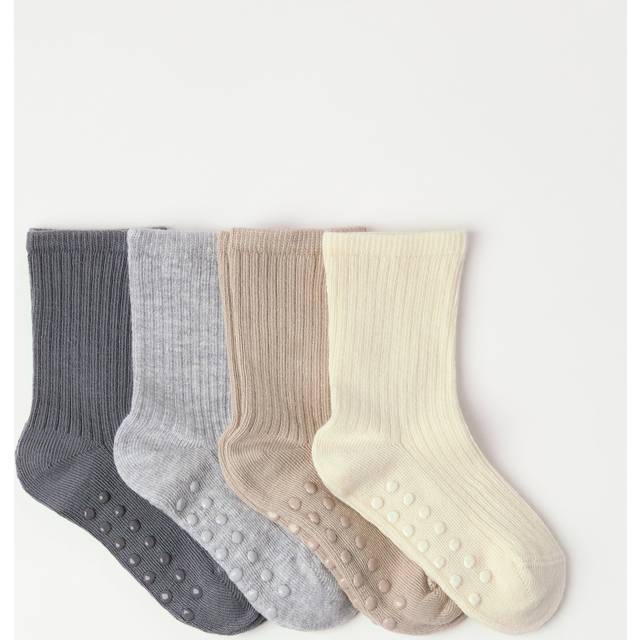 LINDEX Sock 4P Rib Solid |Multi/patterned |13/15