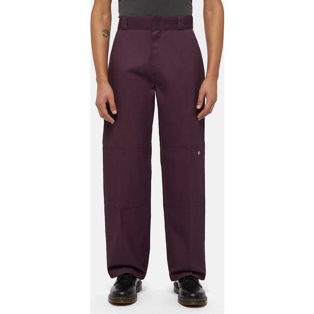 Dickies Double Knee Work Trousers (Unisex) Man Plum Size W34/L34