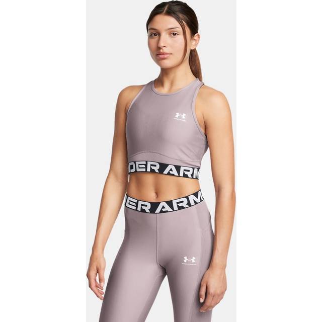 HeatGear® Rib Women's Tank Tetra Gray / White M