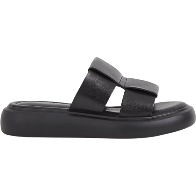 Vagabond Blenda Flatform Leather Mules - UK 8 - Black
