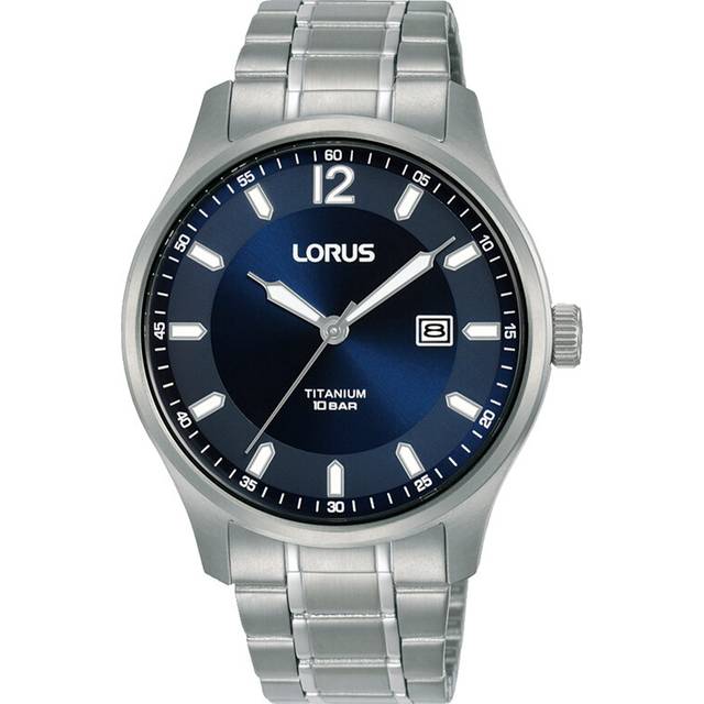 Lorus Titanium Men's Blue Dial Bracelet Watch