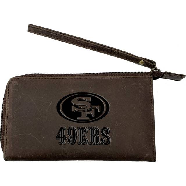 Brown San Francisco 49ers Cell Phone Wristlet Wallet