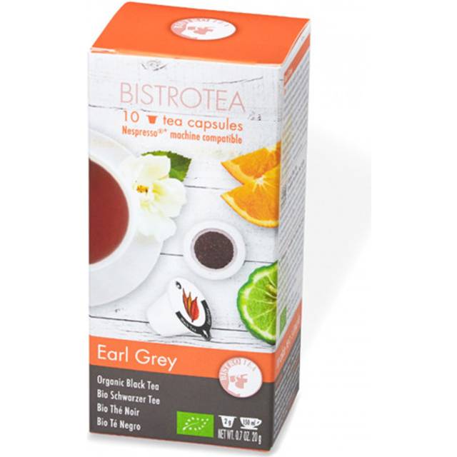 Ekologiska tekapslar för Nespresso®-maskiner Bistro Tea Earl Grey, 10 st.