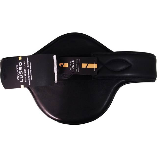 (42in, Black) Velociti Lusso Leather Horse Stud Girth
