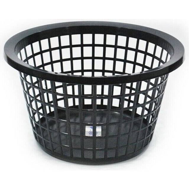Tml round household laundry hamper basket - graphite