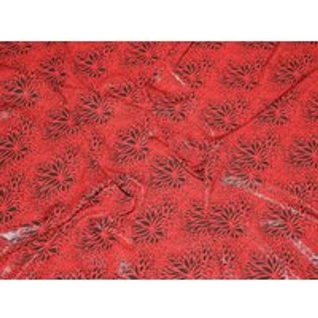 Deadstock Peachskin Crepe Fabric Red