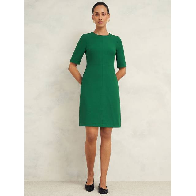 Hobbs Alana A-Line Dress, Green