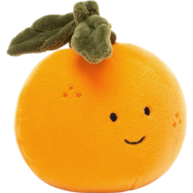 Jellycat Fabulous Fruit Orange Soft Toy - orange/green - one size