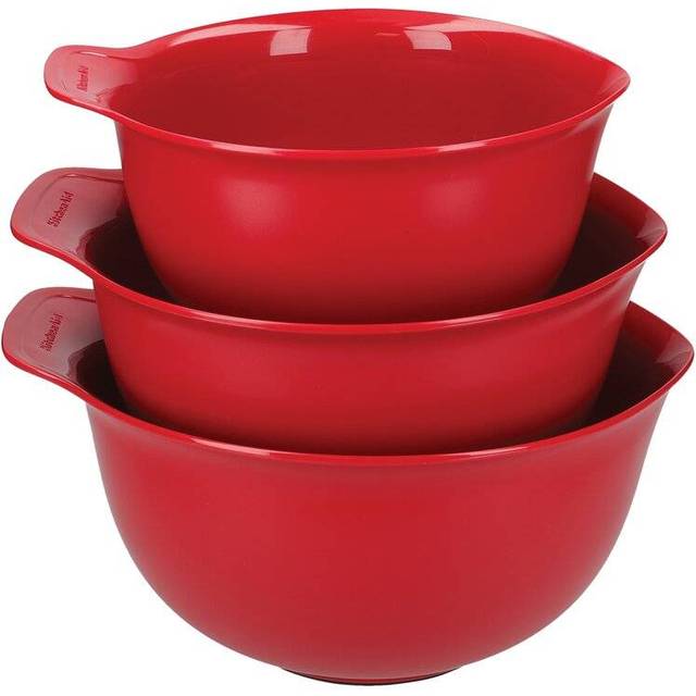 KitchenAid 3pc Nesting Mixing Bowl Set - Empire Red - Red