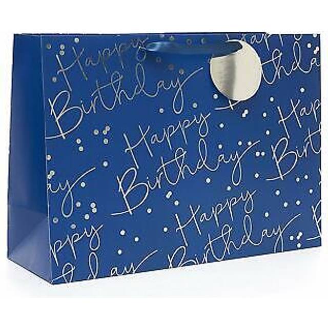 Happy birthday gift bag for him blue uk greetings