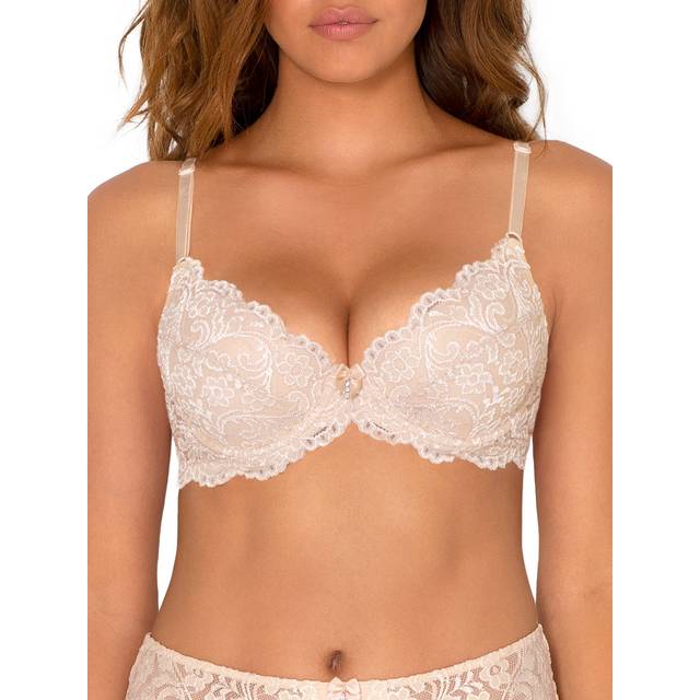 Smart & Sexy womens Signature Lace Push-up Bra  In The Buff  36B