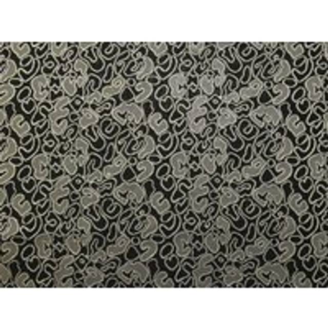 Deadstock Metallic Woven Brocade Fabric Black & Gold