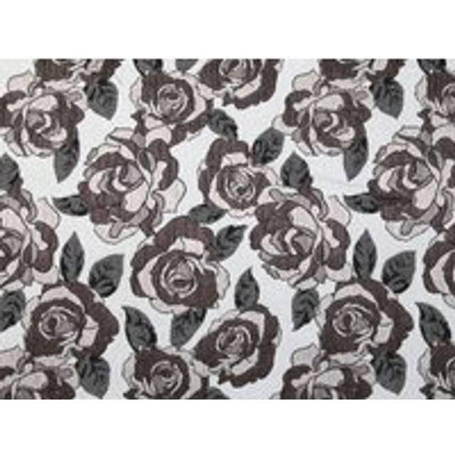 Deadstock Metallic Woven Brocade Fabric Brown