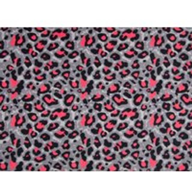 Deadstock Velour Stretch Knit Fabric Neon Rose