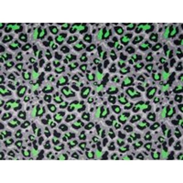 Deadstock Velour Stretch Knit Fabric Neon Green