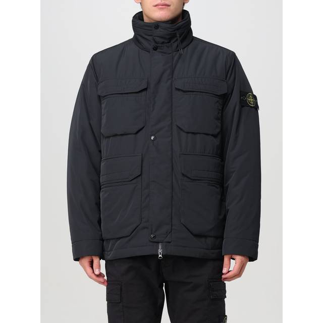 Stone island stone island micro-twill primaloft field jacket black