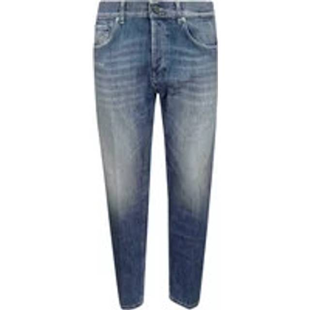 Dondup, Jeans, Herr, W33, Bomull, Slim Fit Carrot Jeans - blue (W33)