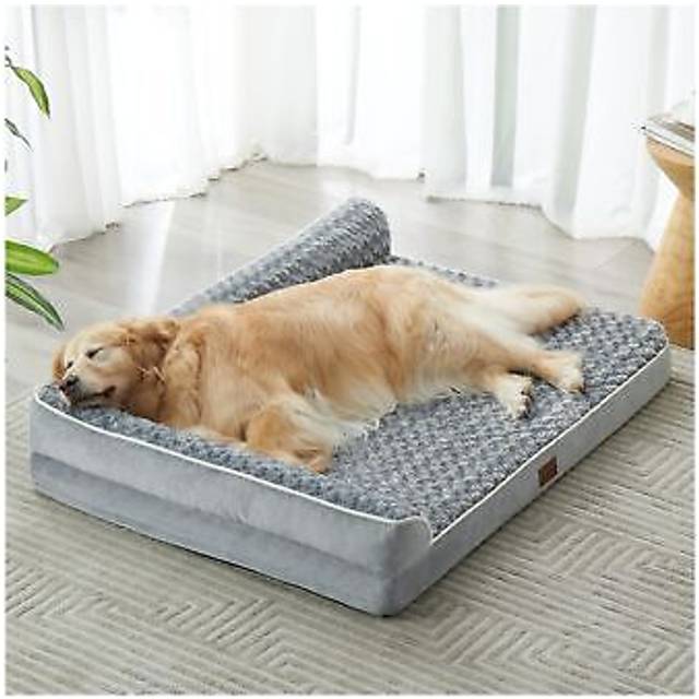 BFPETHOME Orthopedic Dog Beds for Extra Large Dogs  Waterproof Sofa XXL Dog Bed with Sides  Non-Slip Bottom and Egg-Crate Foam Big Dog Couch Bed with