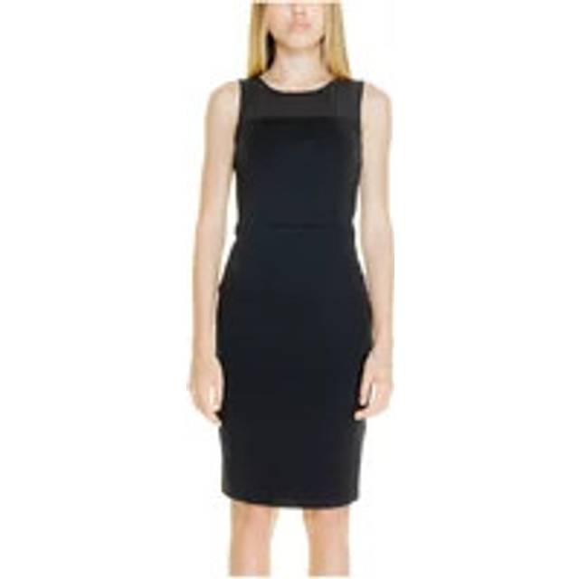 Emporio Armani, Short Dresses, female, Black, M, Sleeveless Dress Abito Smanicato