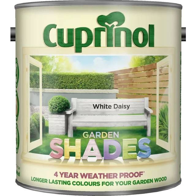 Cuprinol Garden Shades, White Daisy 2.5L, Shed and Fence Paint, Paints, Shed Paint, Fence Paint, Garden Furniture Paint, Claddin