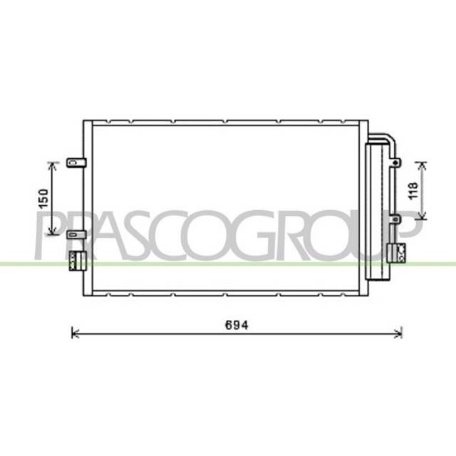 Fits iveco daily condenser 2.33.0 diesel models 2012-2014