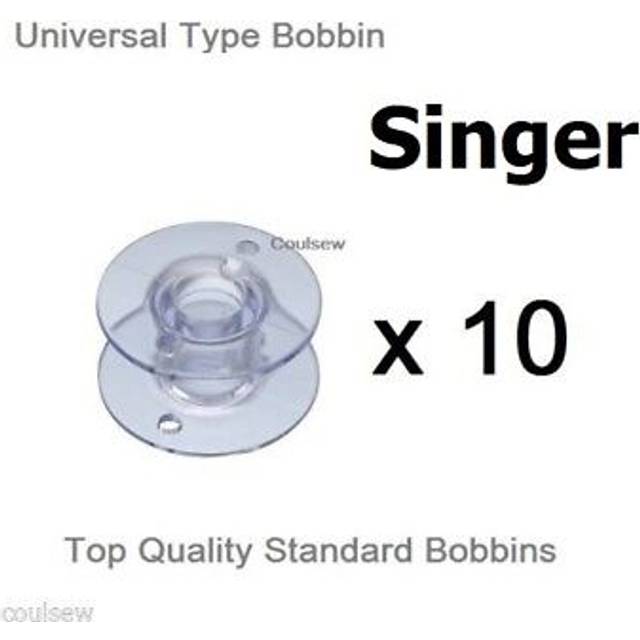 Uni plastic sewing machine bobbins x10 fits singer m1605 3333 7640 7285q hd5522