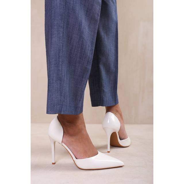 Where's That From Wheres Womens 'Aspen' Pointed Toe Stiletto High Heels - White - Size UK 6