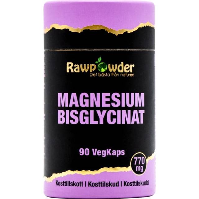 Magnesium Bisglycinat 770mg 90 kapslar - Rawpowder