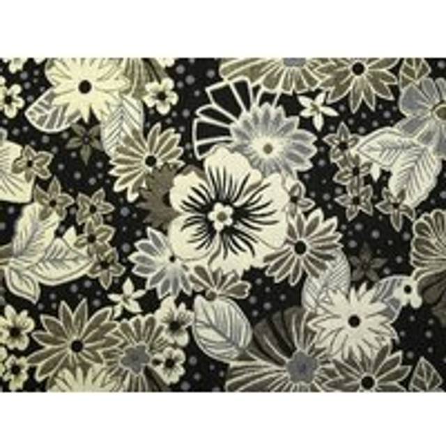 Deadstock Metallic Woven Brocade Fabric Black