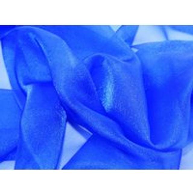 Deadstock Crystal Organza Fabric Royal Blue