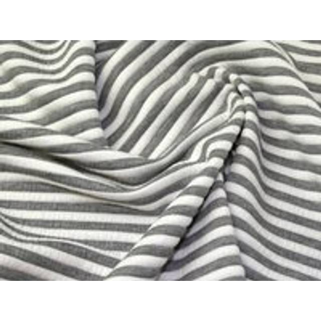 Deadstock Quilted Textured Stretch Knit Fabric Grey